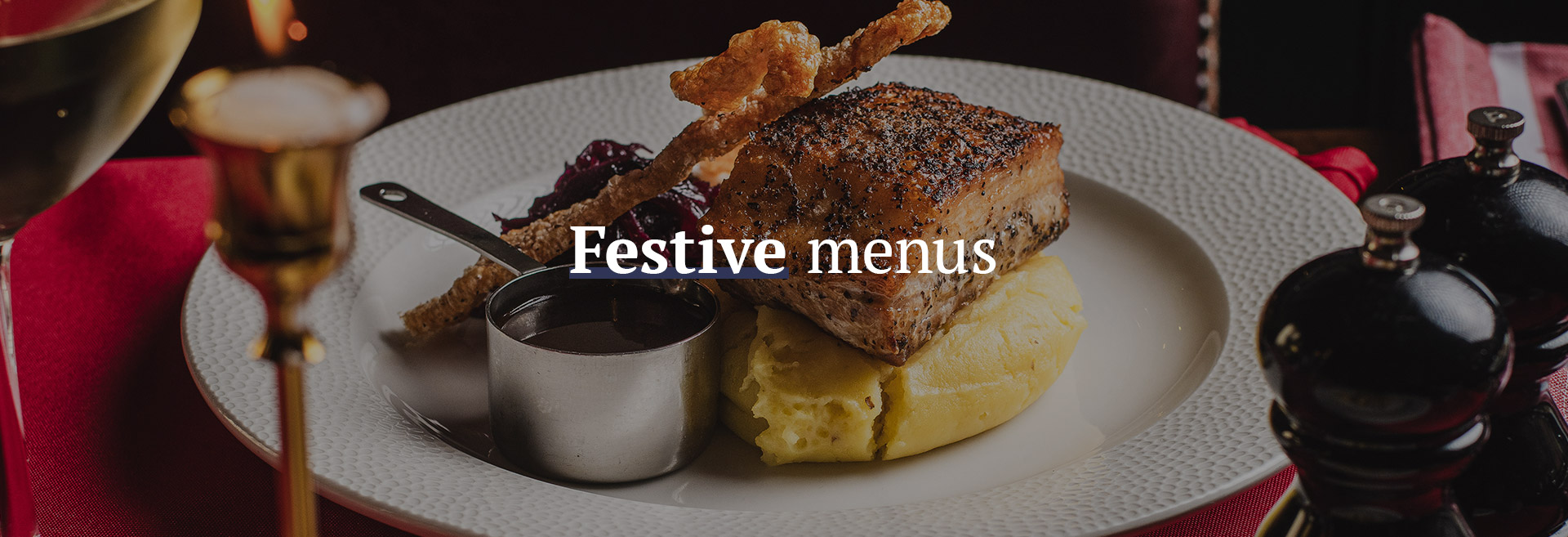 Christmas menu at The Garden Gate